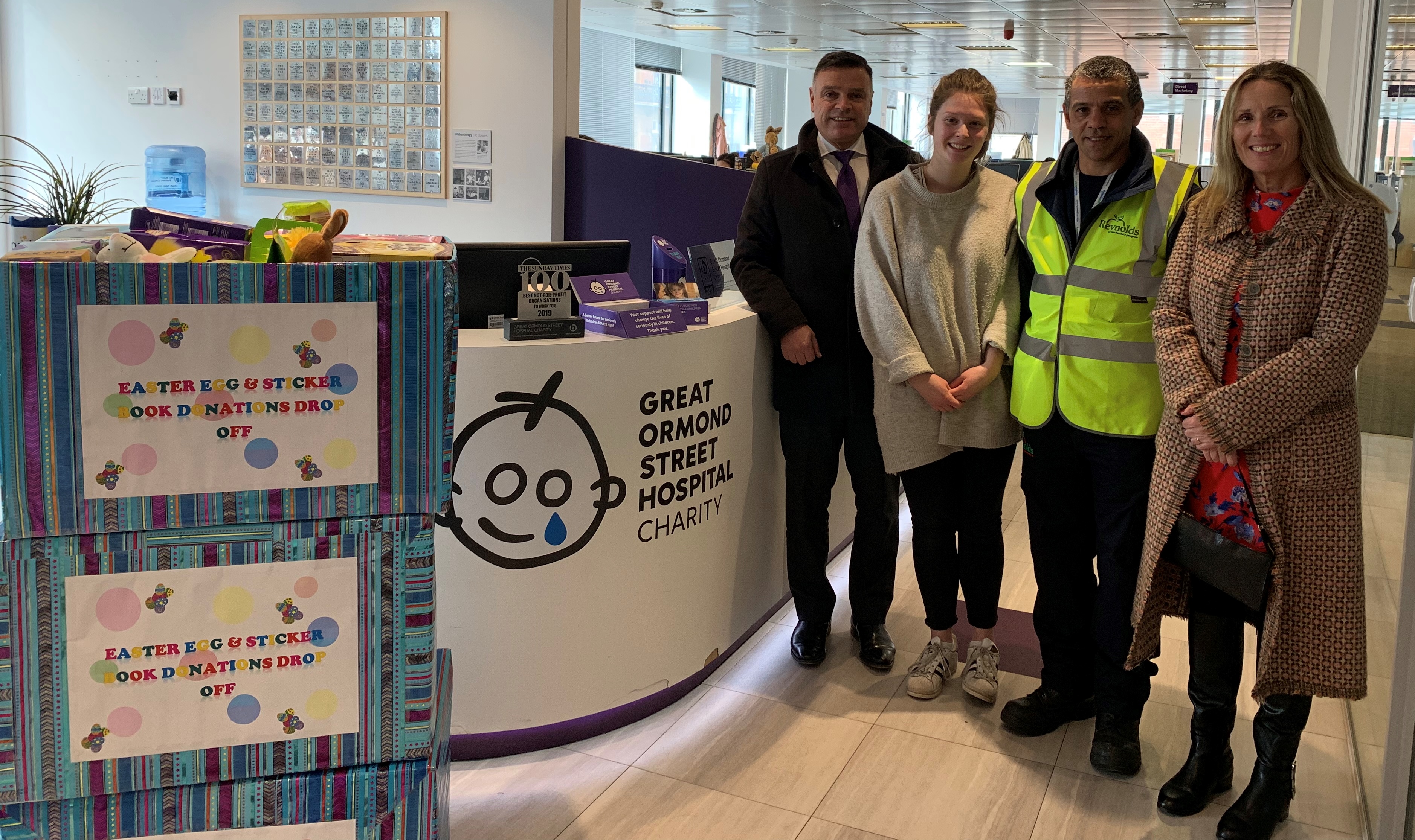 Reynolds delivers Easter treats to GOSH Charity